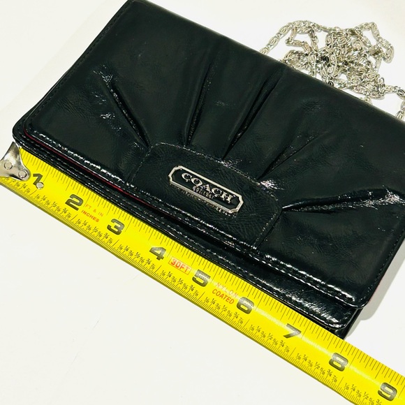 Coach convertible clutch crossbody envelope purse bag, minimalist classic - Picture 7 of 8